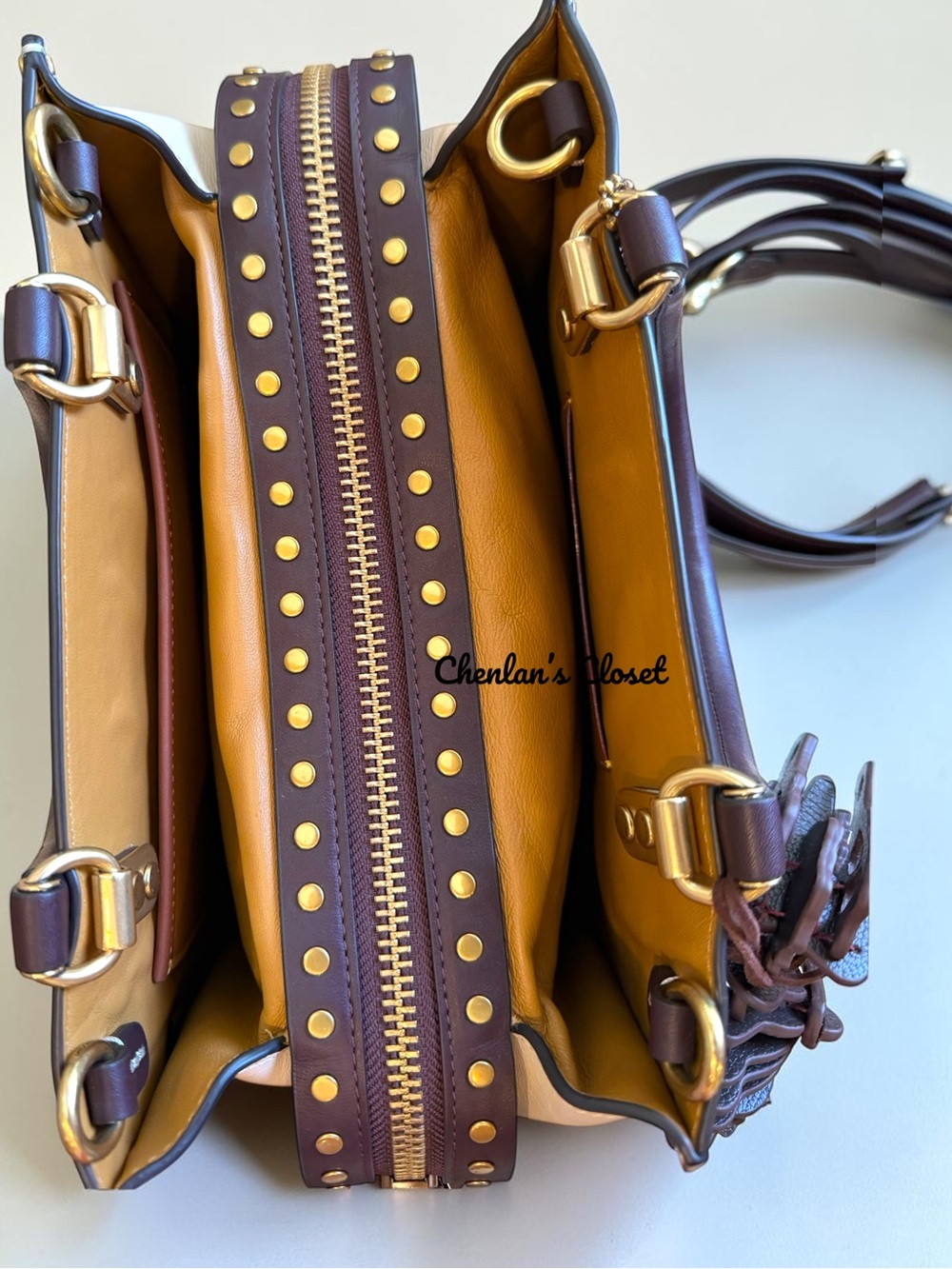 Coach Rogue 25 Studded and Dinosaur Charm Set - Picture 7 of 15